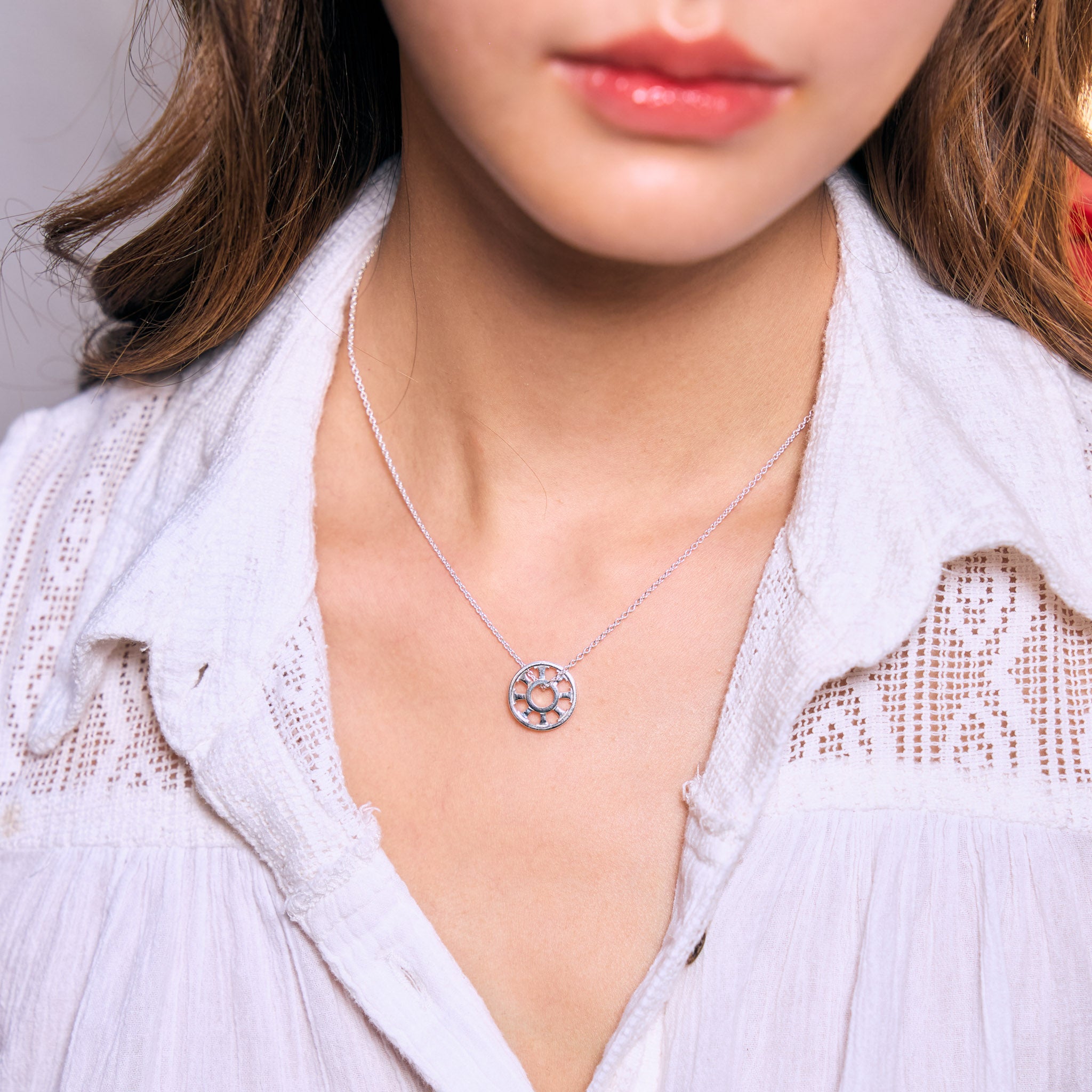 Silver Dharma Necklace