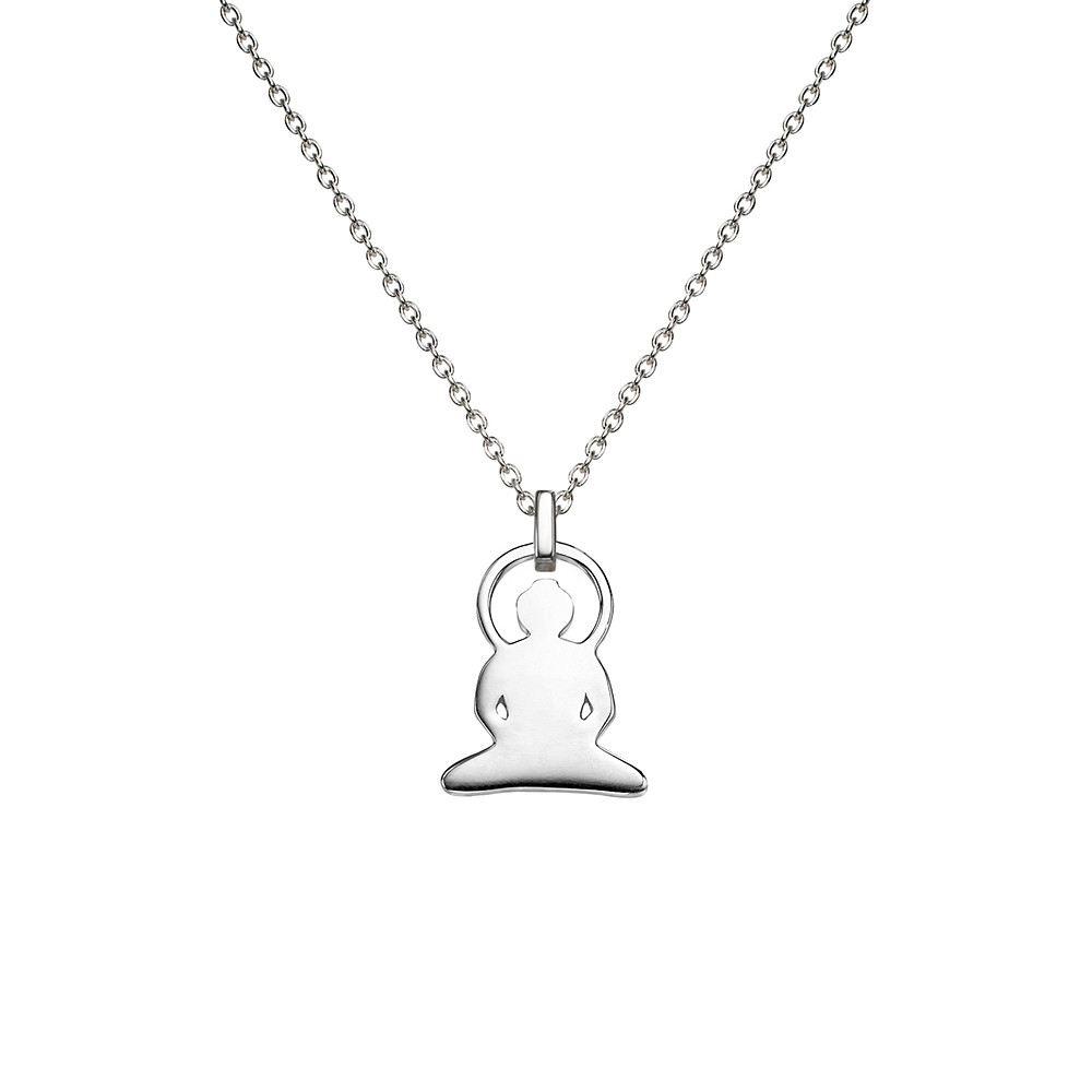 Buddha necklace in sterling silver - Tigers & Dragons