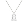 Buddha necklace in sterling silver - Tigers & Dragons