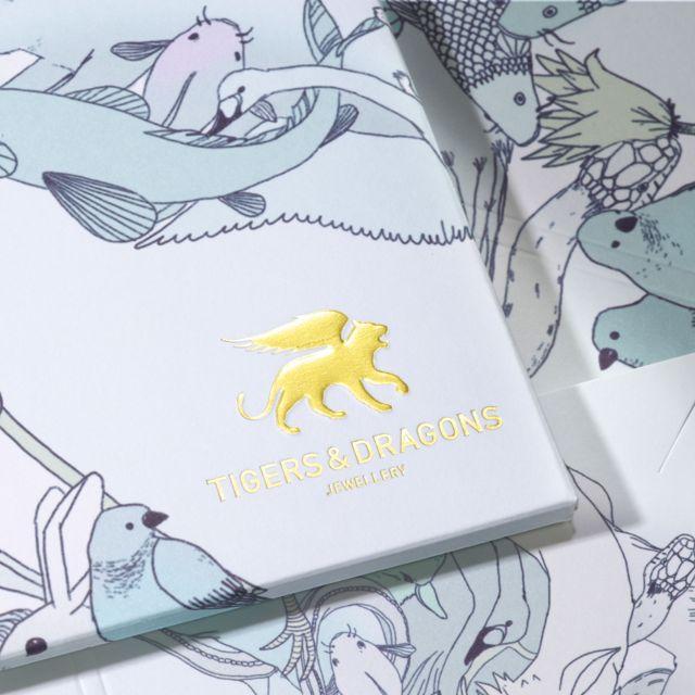 Full moon Enso bracelet in sterling silver - Tigers & Dragons