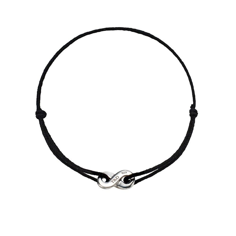 Infinity bracelet in sterling silver - Tigers & Dragons