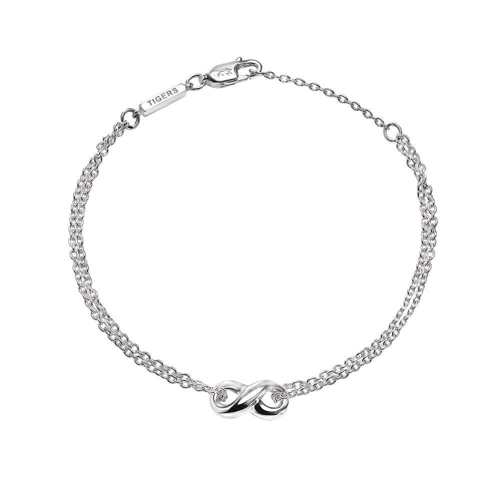 Infinity double chain bracelet in sterling silver - Tigers & Dragons