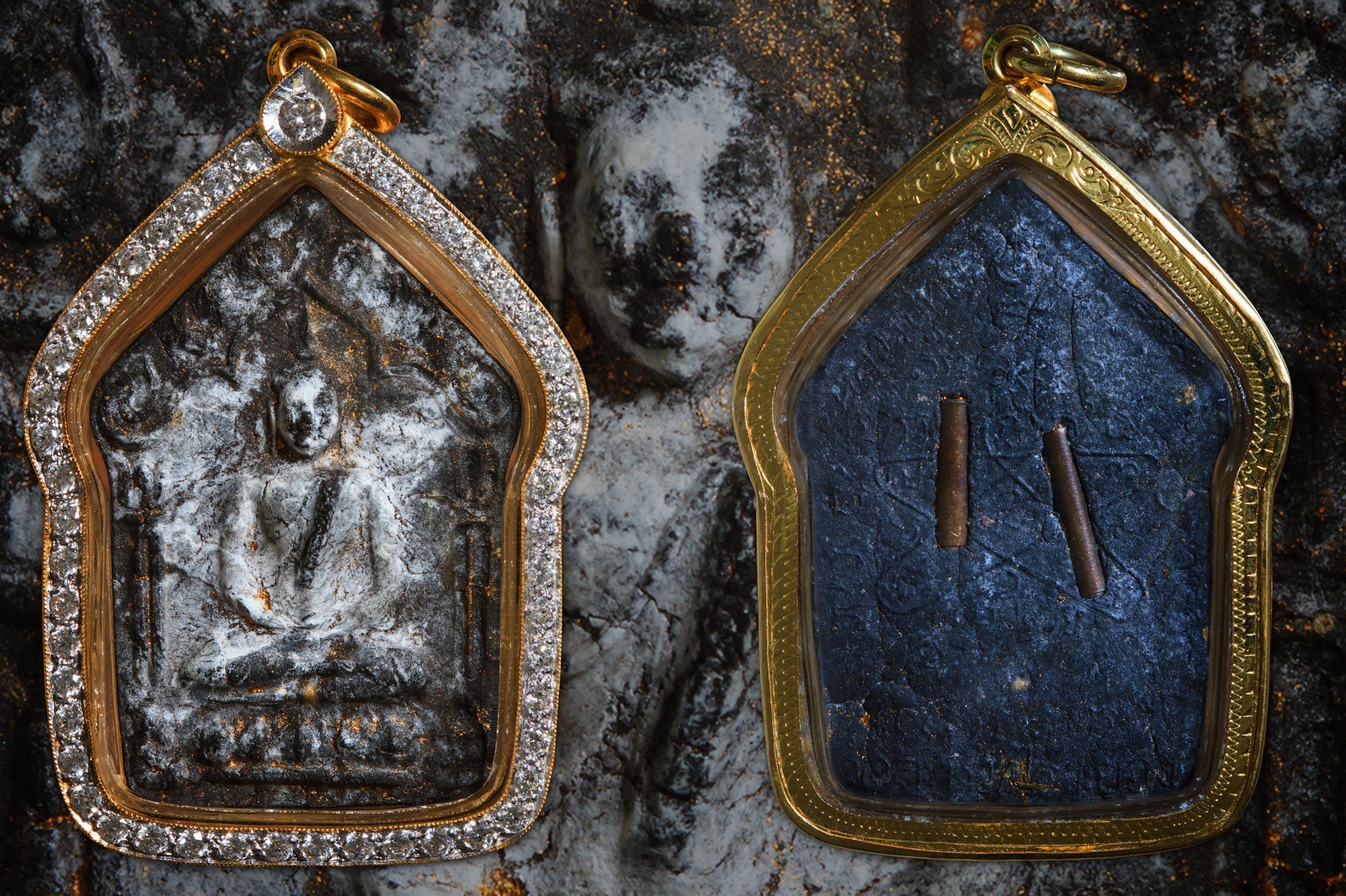 photo of the sacred material an amulet is made of