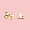 Buddha earrings in 18k gold - Tigers & Dragons