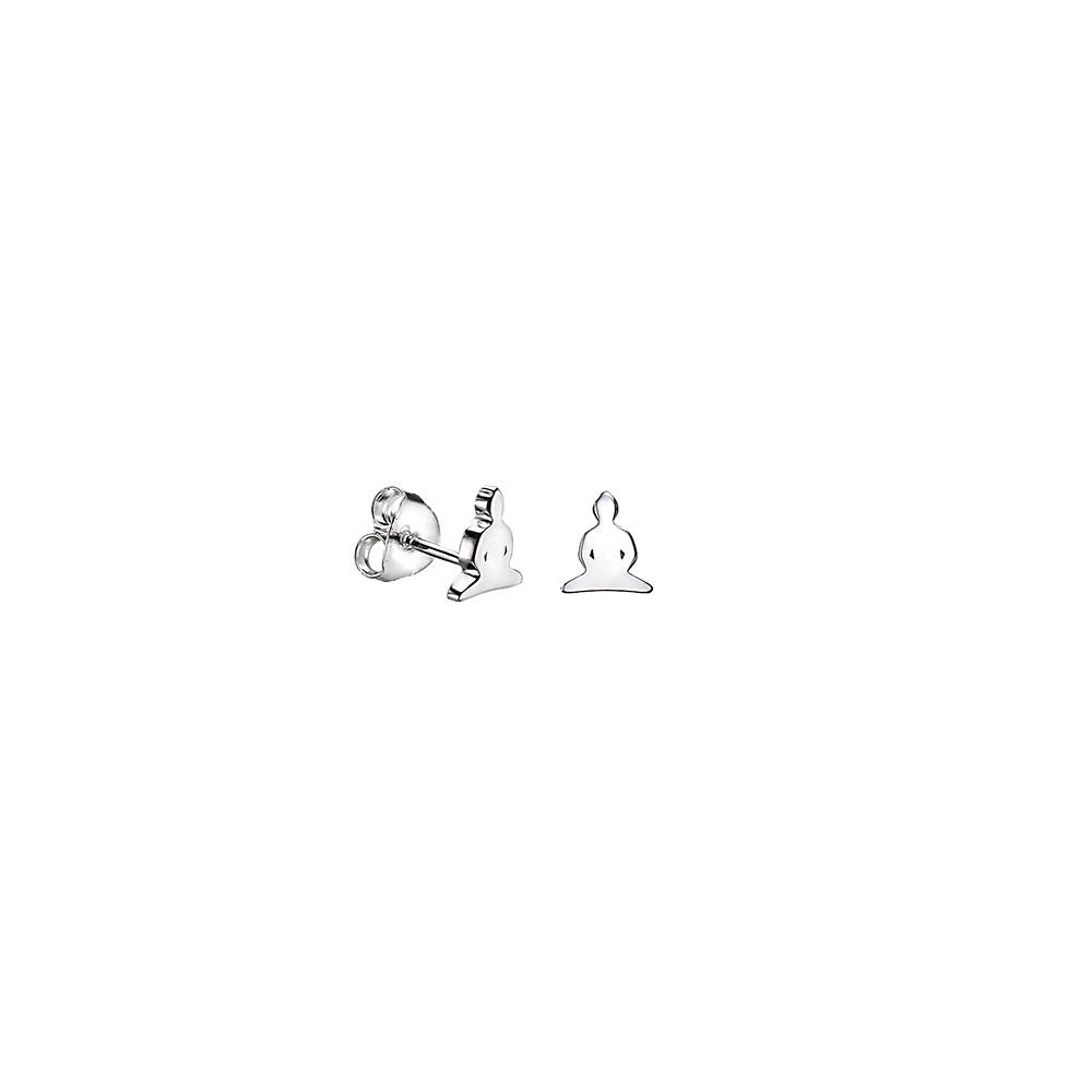 Buddha earrings in sterling silver - Tigers & Dragons
