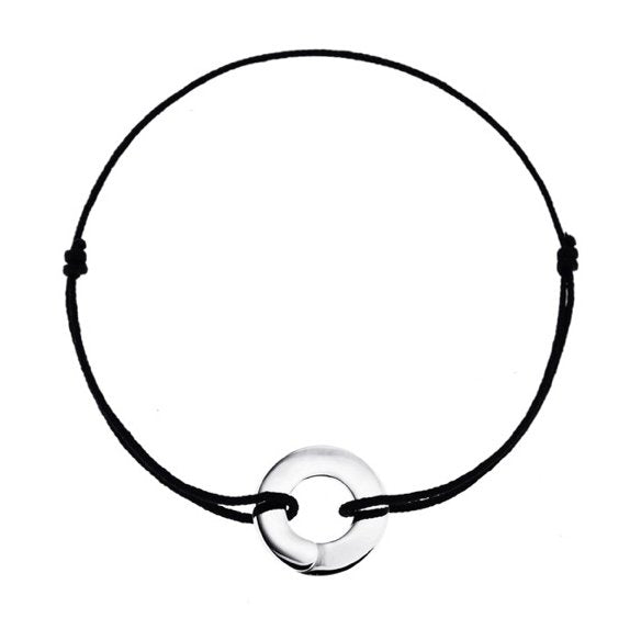 Full moon Enso bracelet in sterling silver - Tigers & Dragons