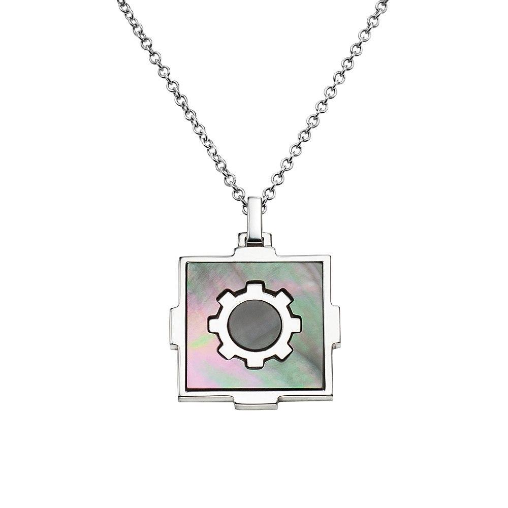 Mandala necklace in sterling silver - Tigers & Dragons