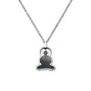 Reverso Buddha necklace in sterling silver and mother of pearl - Tigers & Dragons